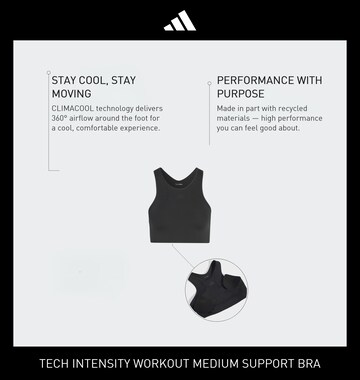 ADIDAS PERFORMANCE Bustier Biustonosz sportowy 'Intensity Workout' w kolorze czarny