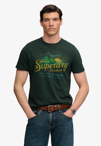 Superdry & Co Shirt 'OUTDOORS MOUNTAIN' in Green: front