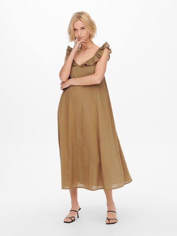 ONLY - Vestido 'Allie' en marrón