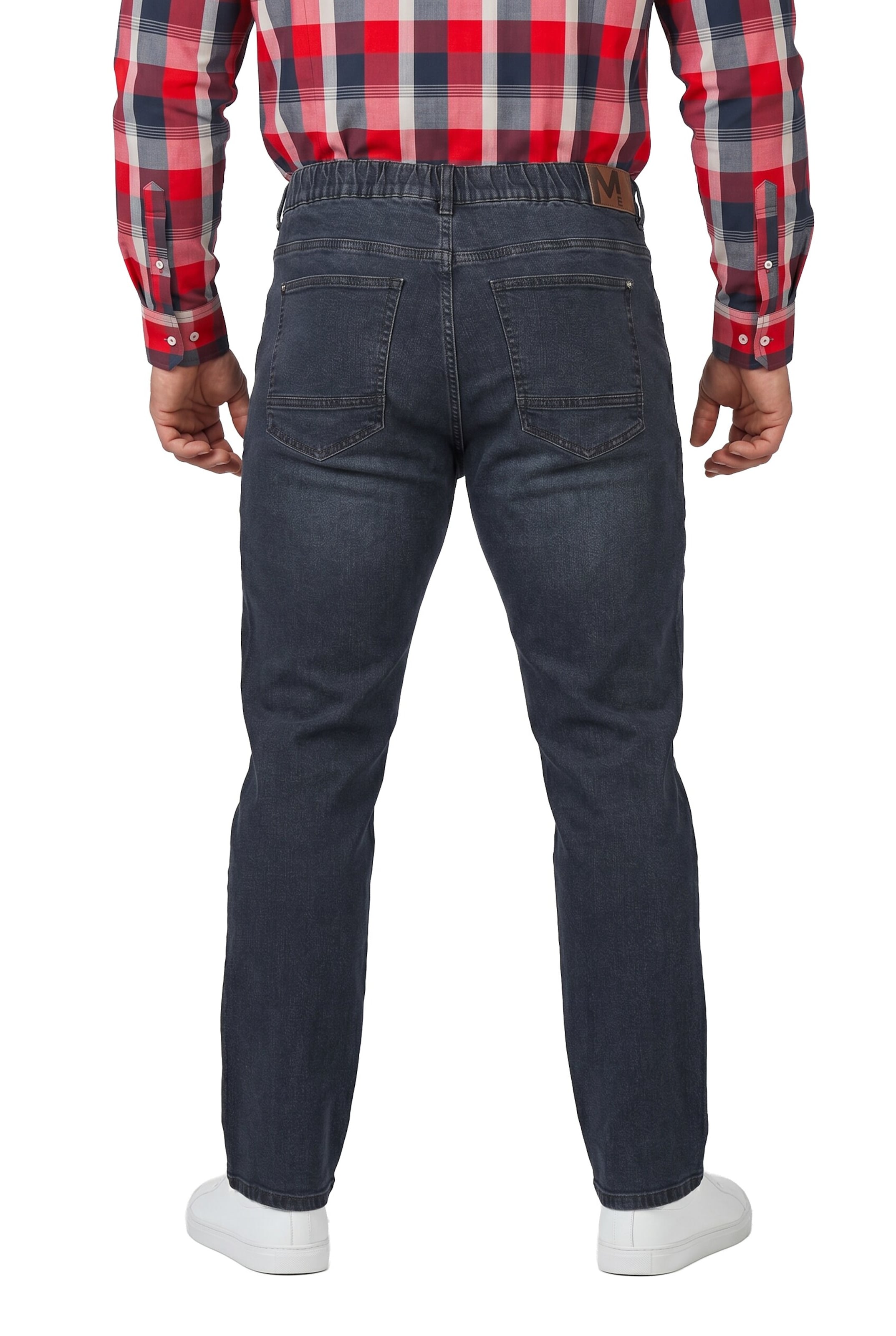 Men Plus Regular Jeans in Black