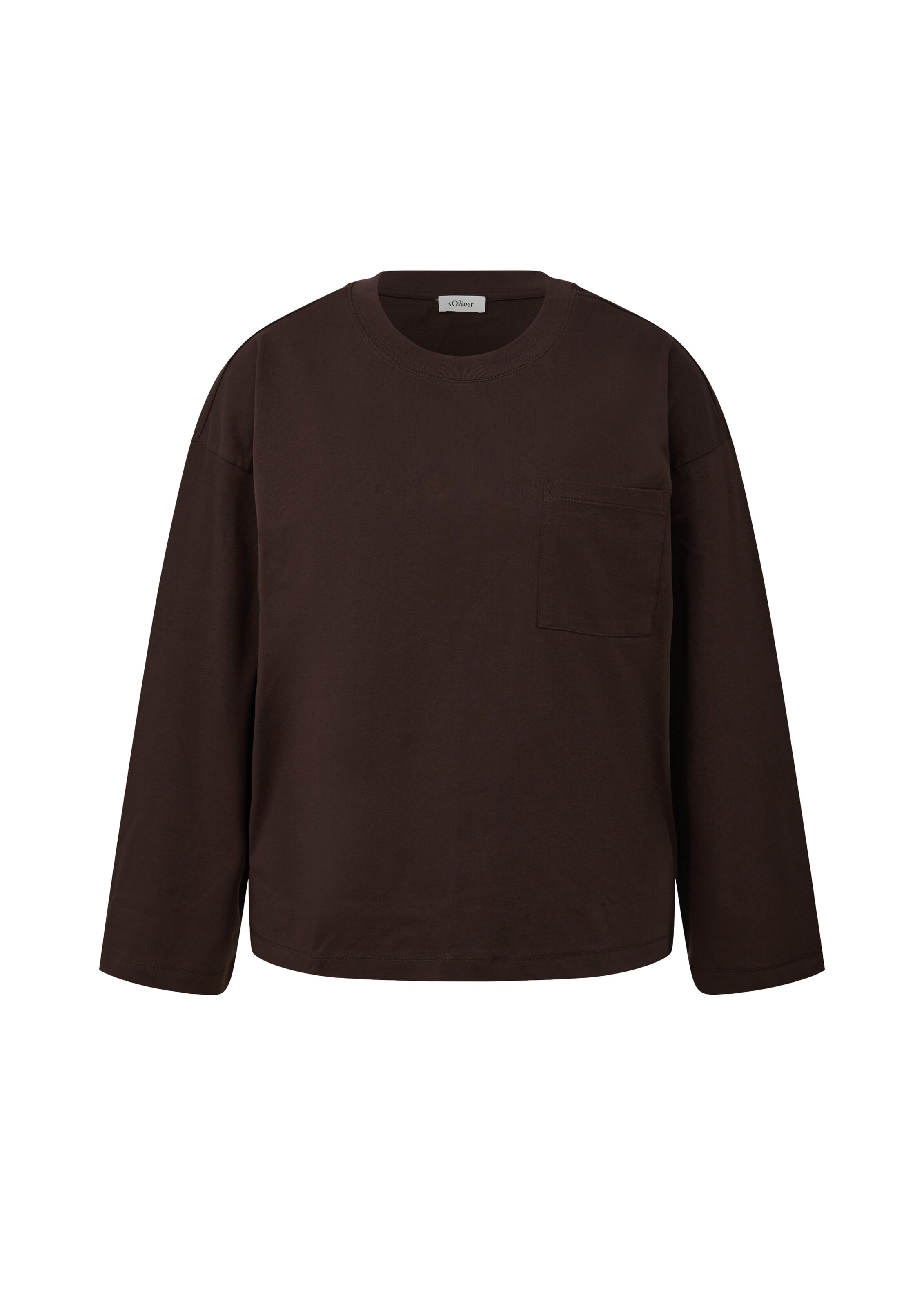 T-shirt s.Oliver CURVE en marron : devant