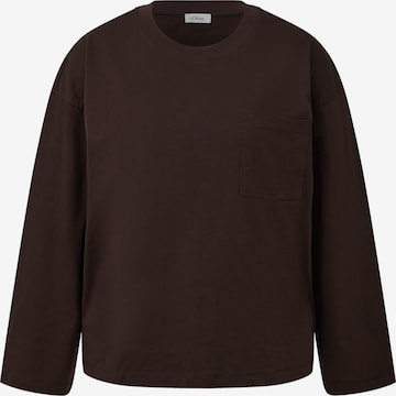 T-shirt s.Oliver CURVE en marron : devant
