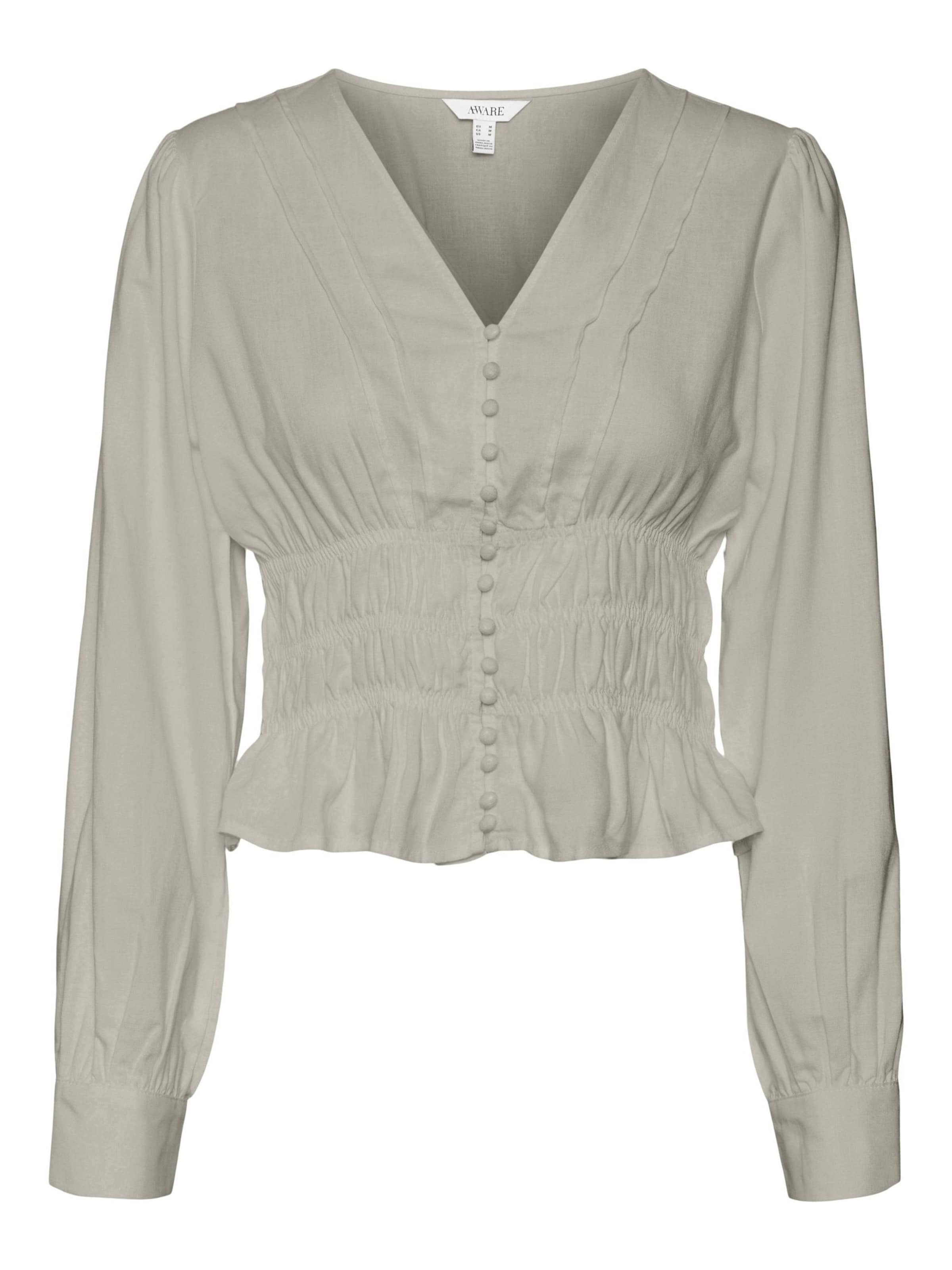 VERO MODA Blouse 'THEODORA' in Beige: voorkant