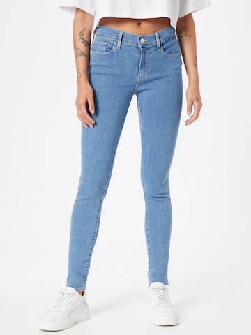 LEVI'S ® Skinny Jeans '710 Super Skinny' in Blauw: voorkant