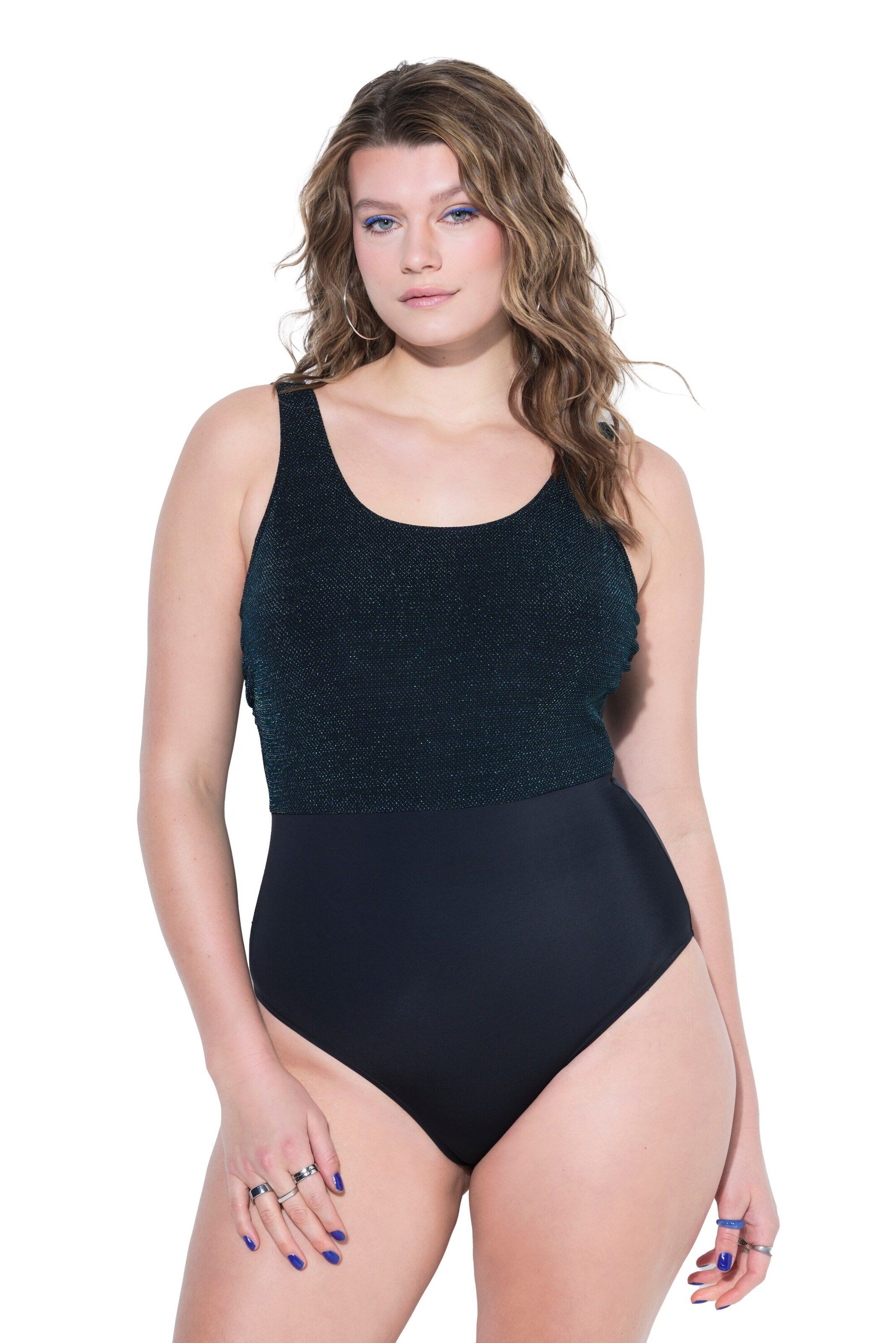 Studio Untold Classic Swimsuit in Black: front