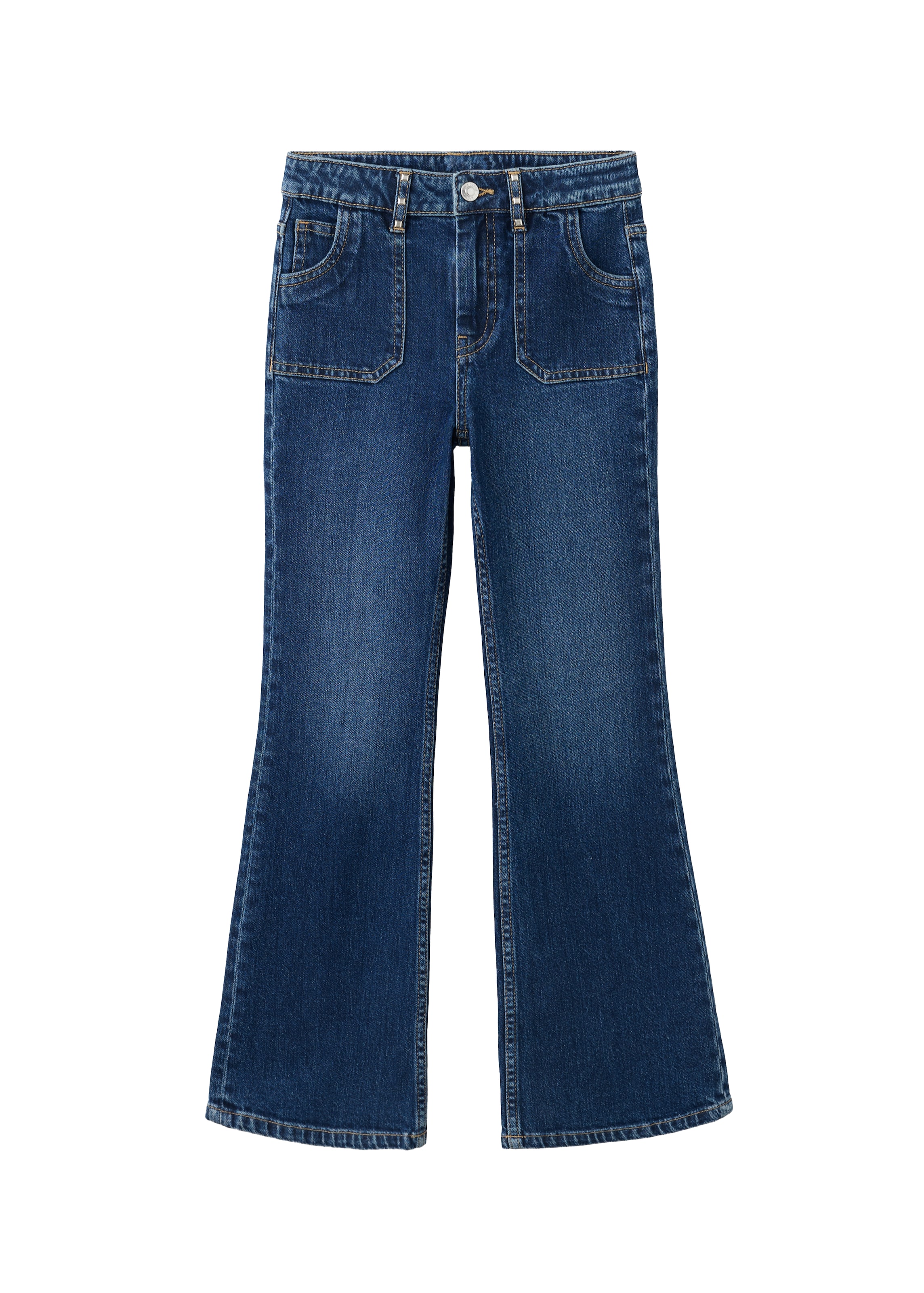 MANGO KIDS Flared Jeans 'FLAREXLU' in Blauw: voorkant