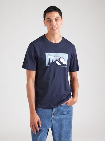 JACK & JONES Póló 'JJSUN' - kék: elől