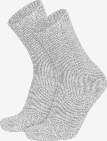 Chaussettes normani en gris : devant