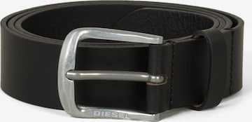 DIESEL Pasek 'LOGO B-BASIC LEATHER BELT' w kolorze czarny: przód