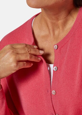 Goldner Strickjacke in Pink
