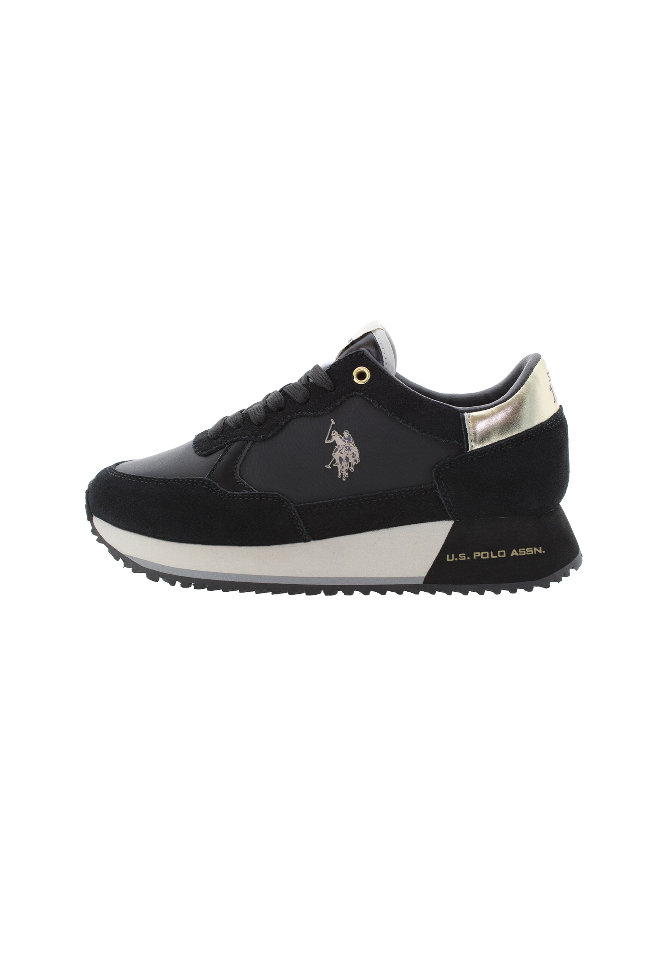 Sneaker bassa 'Sacha005' U.S. POLO ASSN. di colore beige / nero / argento, Visualizzazione prodotti