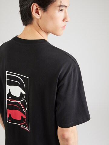 Karl Lagerfeld - Camiseta 'Ikon Fusion' en negro