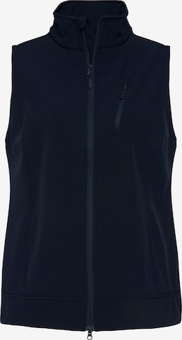 Ulla Popken Bodywarmer in Blauw: voorkant