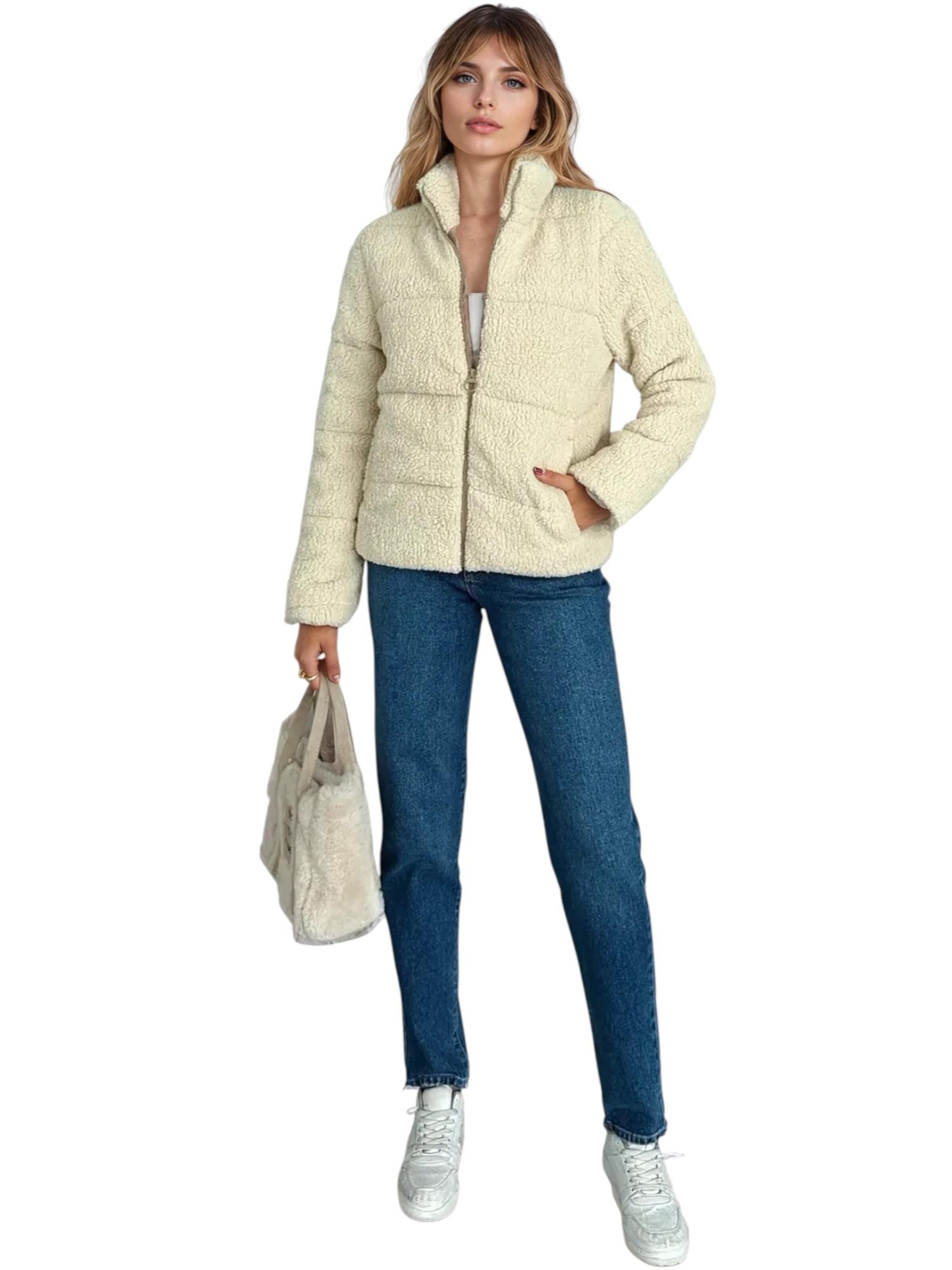 fashionshowcase Vinterjakke 'TeddyCharm' i beige