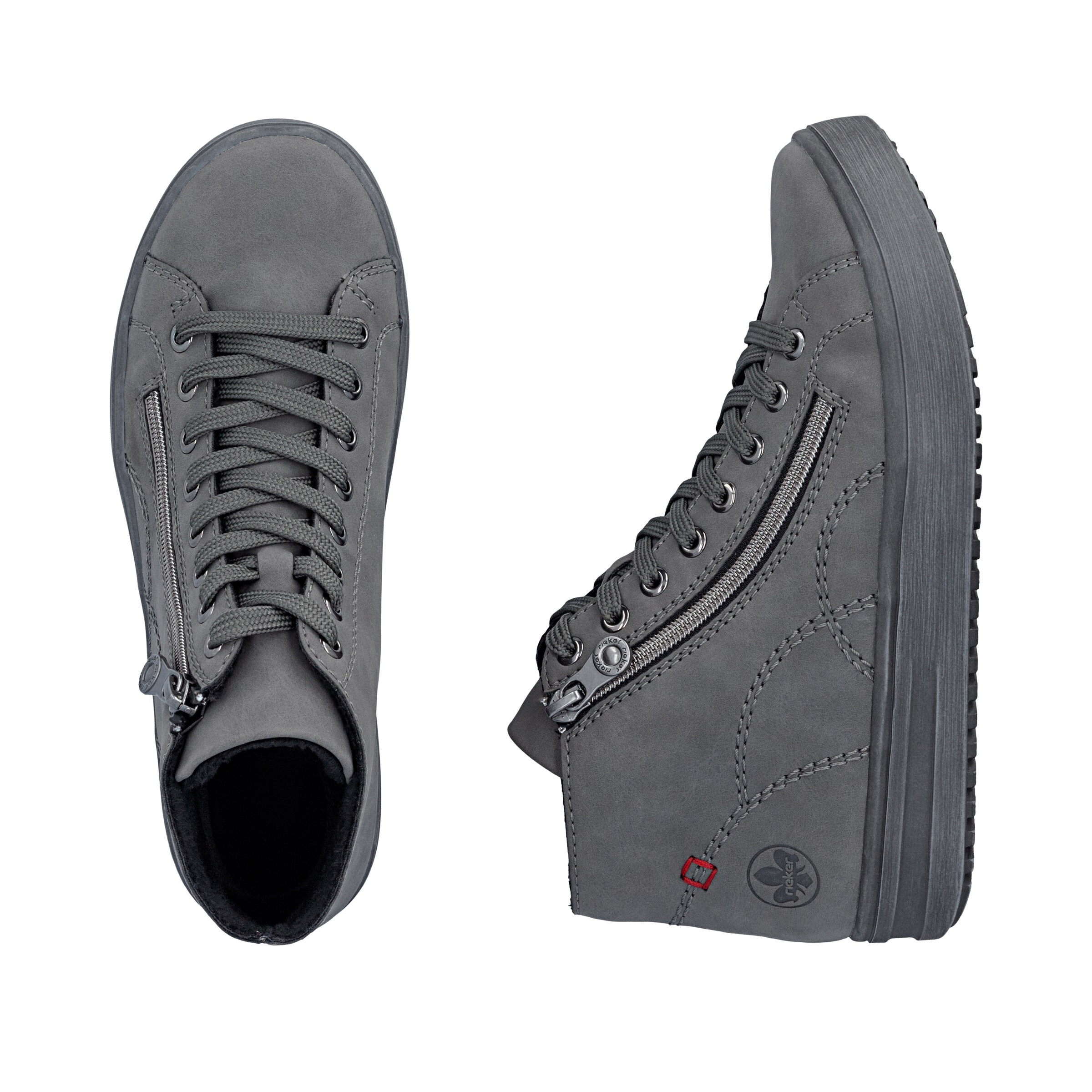 Baskets hautes Rieker en gris