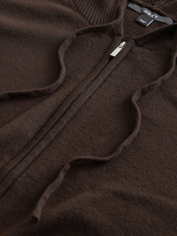 Geacă tricotată de la Next pe maro