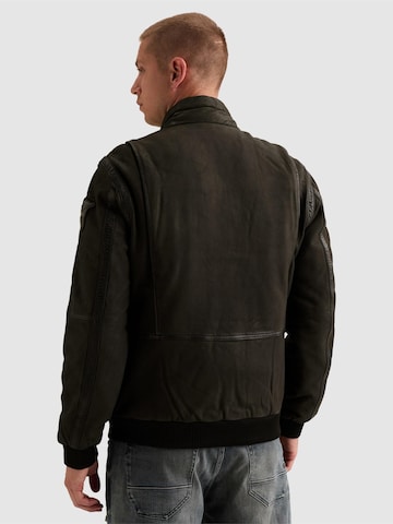 PME Legend - Chaqueta de entretiempo 'Air Bridge leather jacket' en negro