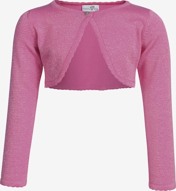 happy girls Knit Cardigan in Pink: front