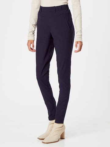 Coupe slim Pantalon 'Jillian Sofie' Kaffe en bleu : devant