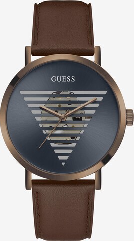 Orologio analogico ' IDOL ' di GUESS in marrone: frontale