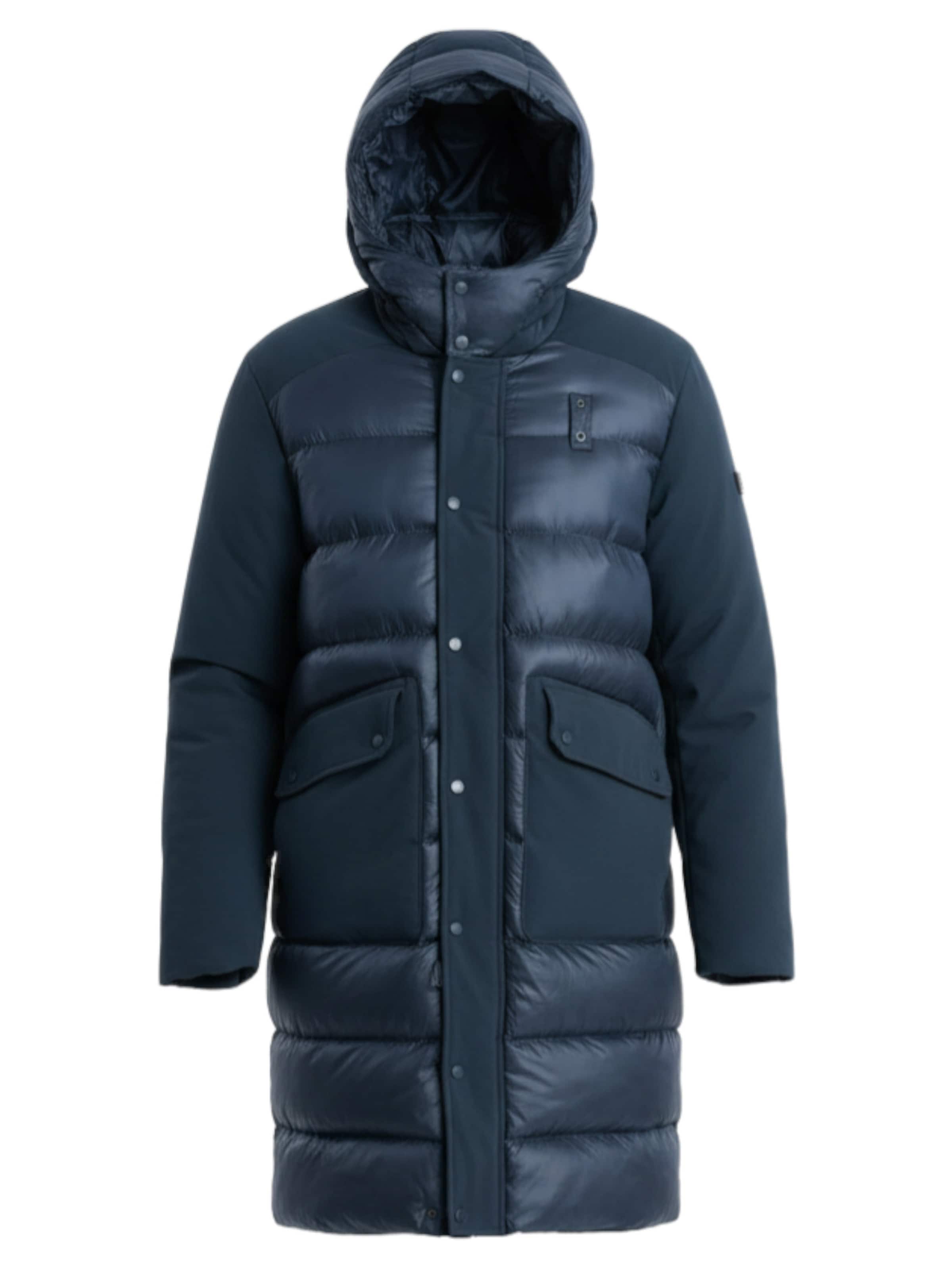 Ombre Winterjas 'OM-JALJ-0165' in Blauw: voorkant