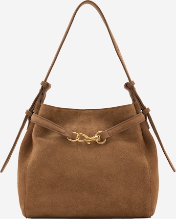MANGO Shoulder bag 'CHUS' in Brown: front