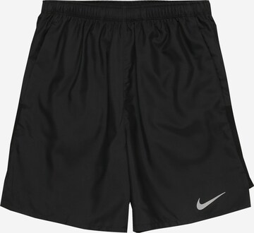 NIKE Regular Workout Pants in Black: front