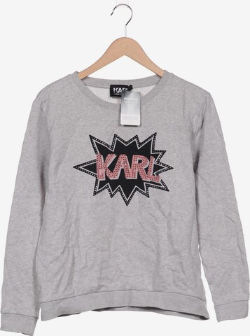 Karl Lagerfeld Sweatshirt & Zip-Up Hoodie in L in Grey: front