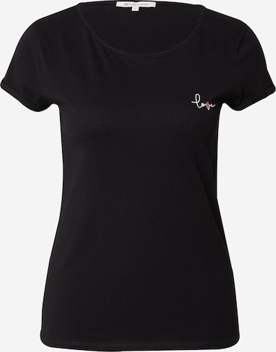 TOM TAILOR DENIM T-shirt i röd / svart / vit, Produktvy