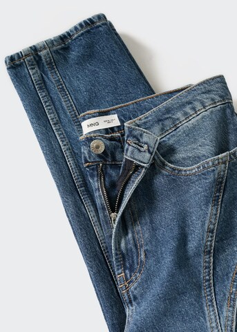 MANGO Slimfit Jeans 'Costuras' in Blau