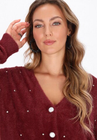 Cardigan faina en rouge