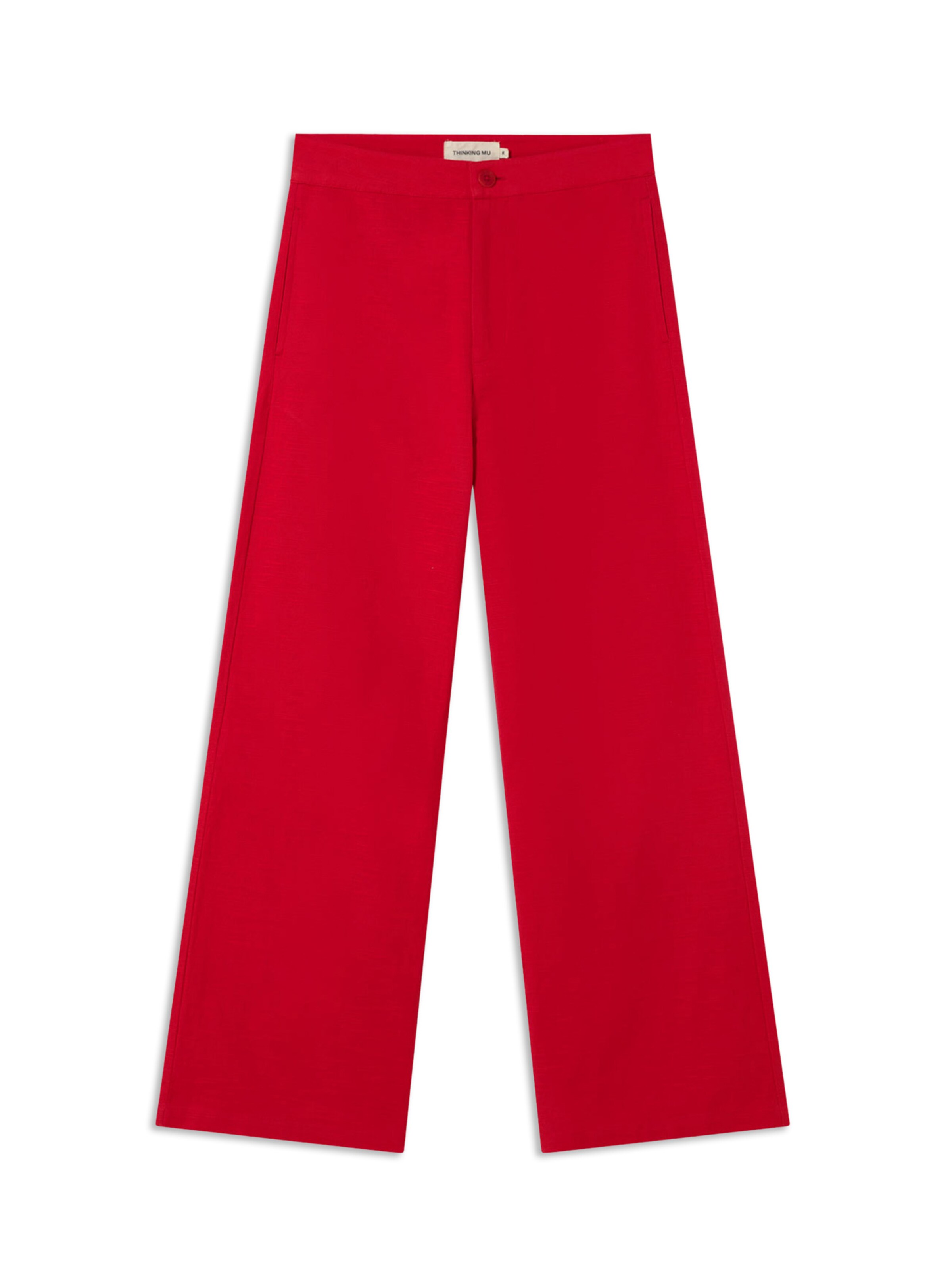 Thinking MU Wide leg Pants 'Karina' in Red: front
