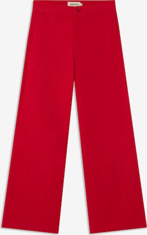 Thinking MU Wide Leg Hosen 'Karina' in Rot: Vorderseite