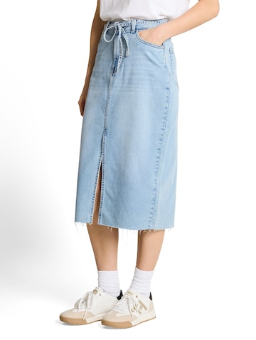 Fustă de la TOM TAILOR DENIM pe albastru: față