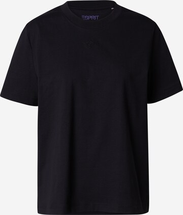 T-shirt ESPRIT en noir : devant