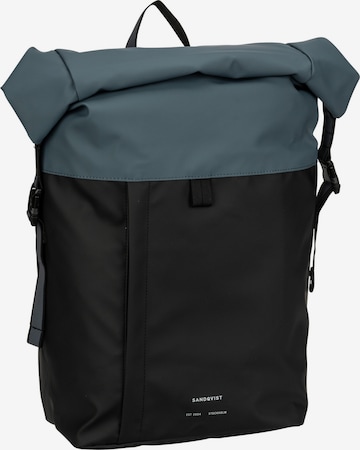 SANDQVIST Backpack ' Konrad' in Black: front