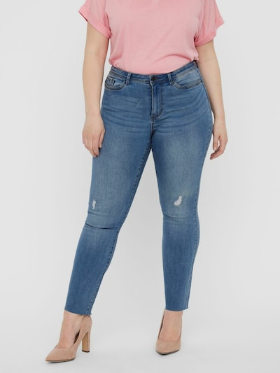 Vero Moda Curve Hose in blue denim, Modelansicht