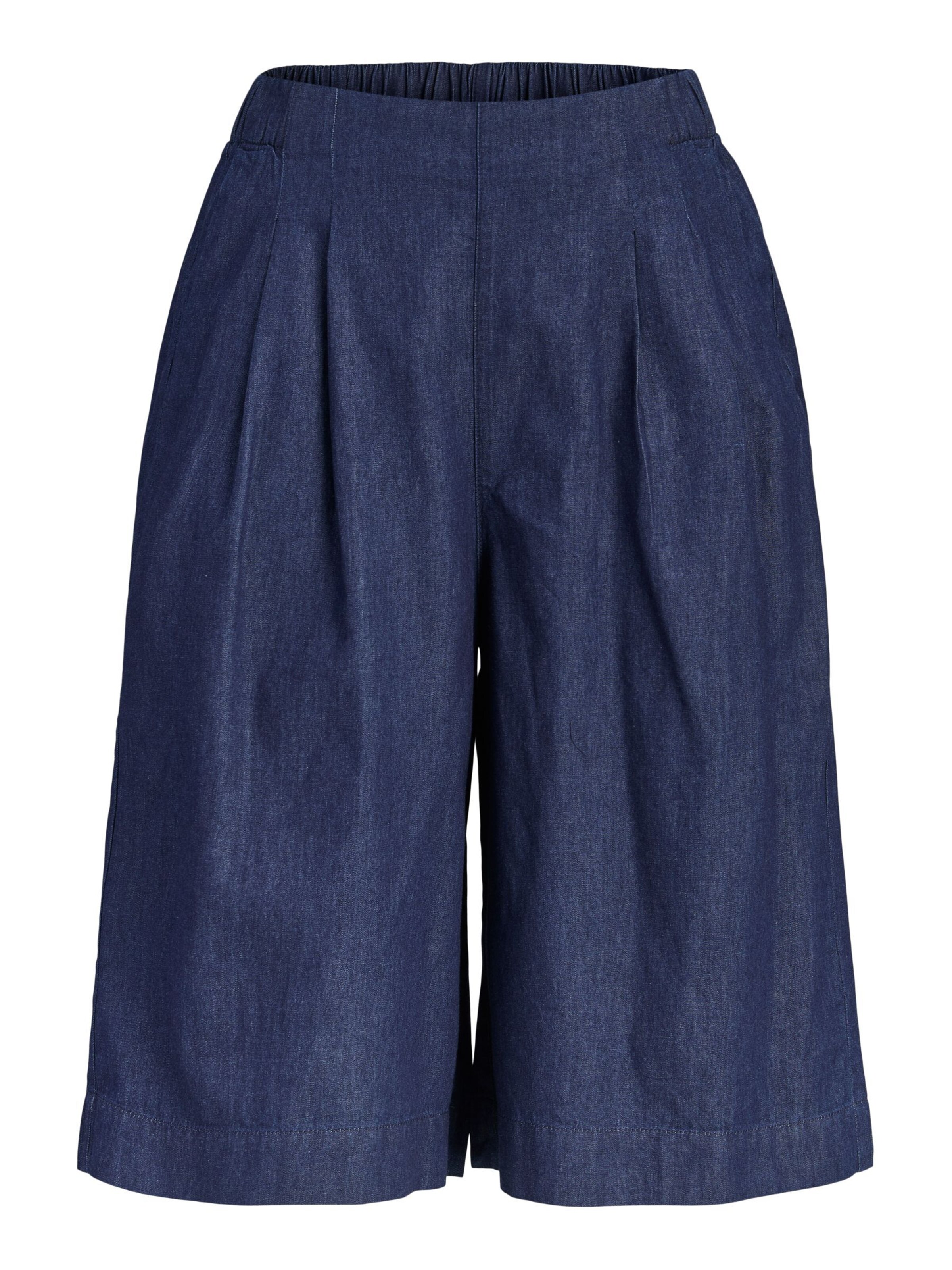 JJXX - Pierna ancha Pantalón vaquero plisado 'JXDEbby' en azul: frente