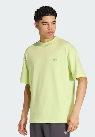 ADIDAS ORIGINALS Shirt 'Trefoil Essentials' in Yellow: front