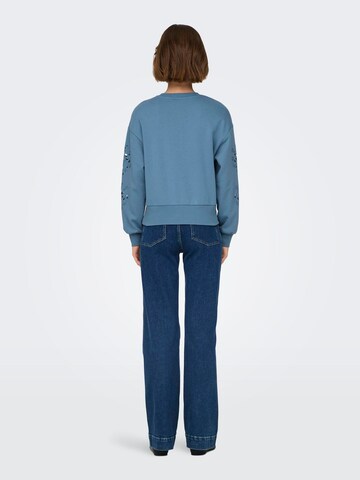 ONLY Sweatshirt 'ONLWinnie' in Blau