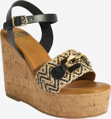 Desa - Sandalias 'Sandalen' en negro: frente