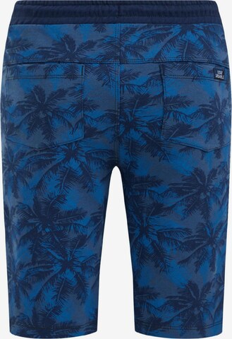 WE Fashion Slimfit Broek in Blauw