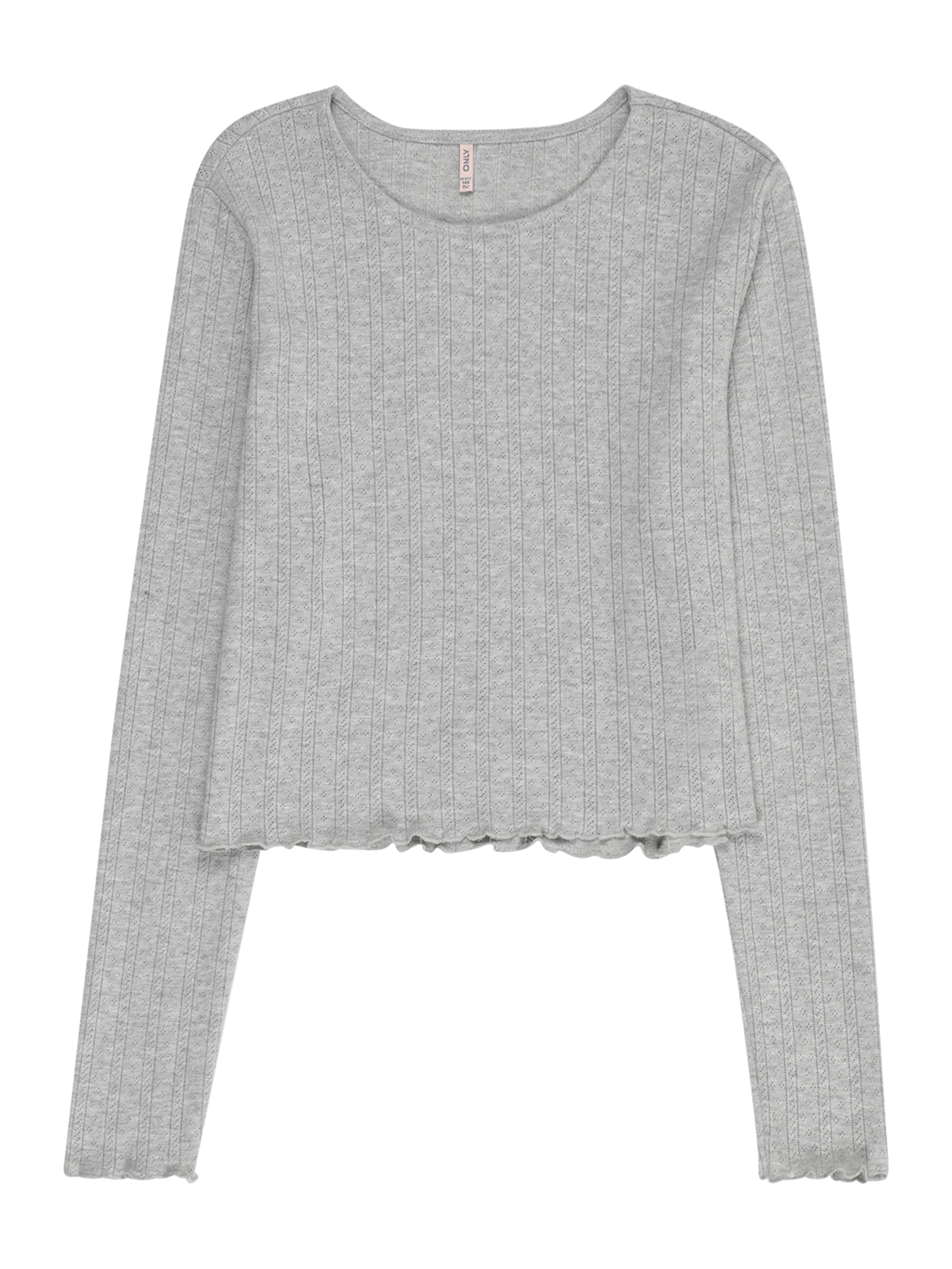 ONLY GIRLS Shirt in Grijs: voorkant