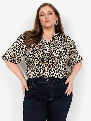 Maglietta ' WA-VEA 1 ' di Wasabi Concept in beige: frontale