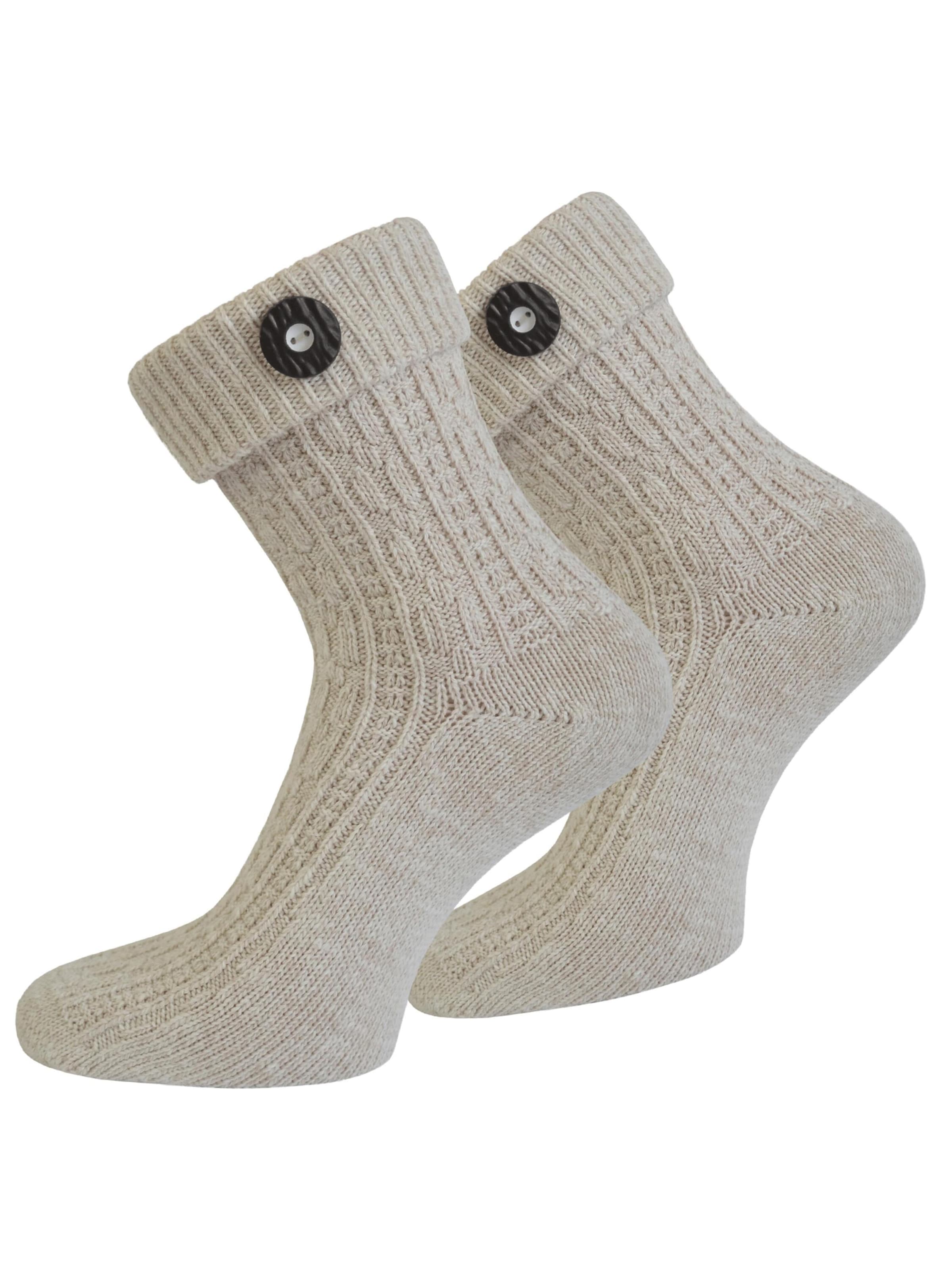 normani - Calcetines tradicionales en beige: frente