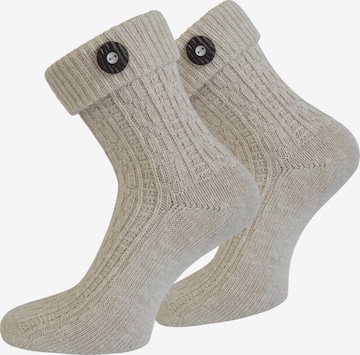 normani - Calcetines tradicionales en beige: frente