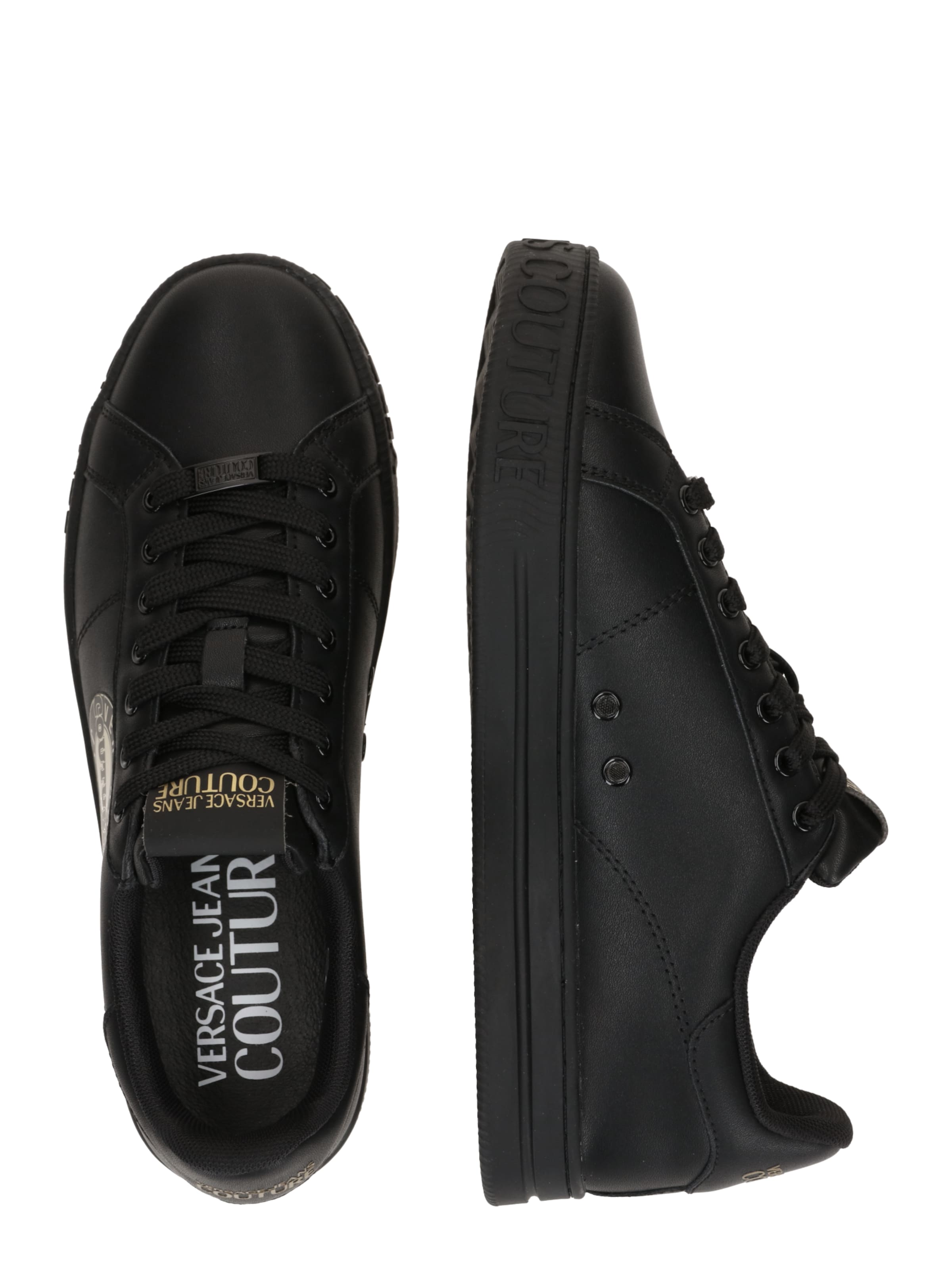 Versace Jeans Couture Σνίκερ χαμηλό 'Court' σε μαύρο