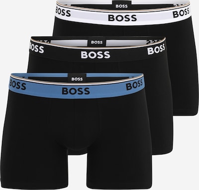 BOSS Bokserishortsit 'Power' värissä safiiri / musta / valkoinen, Tuotenäkymä