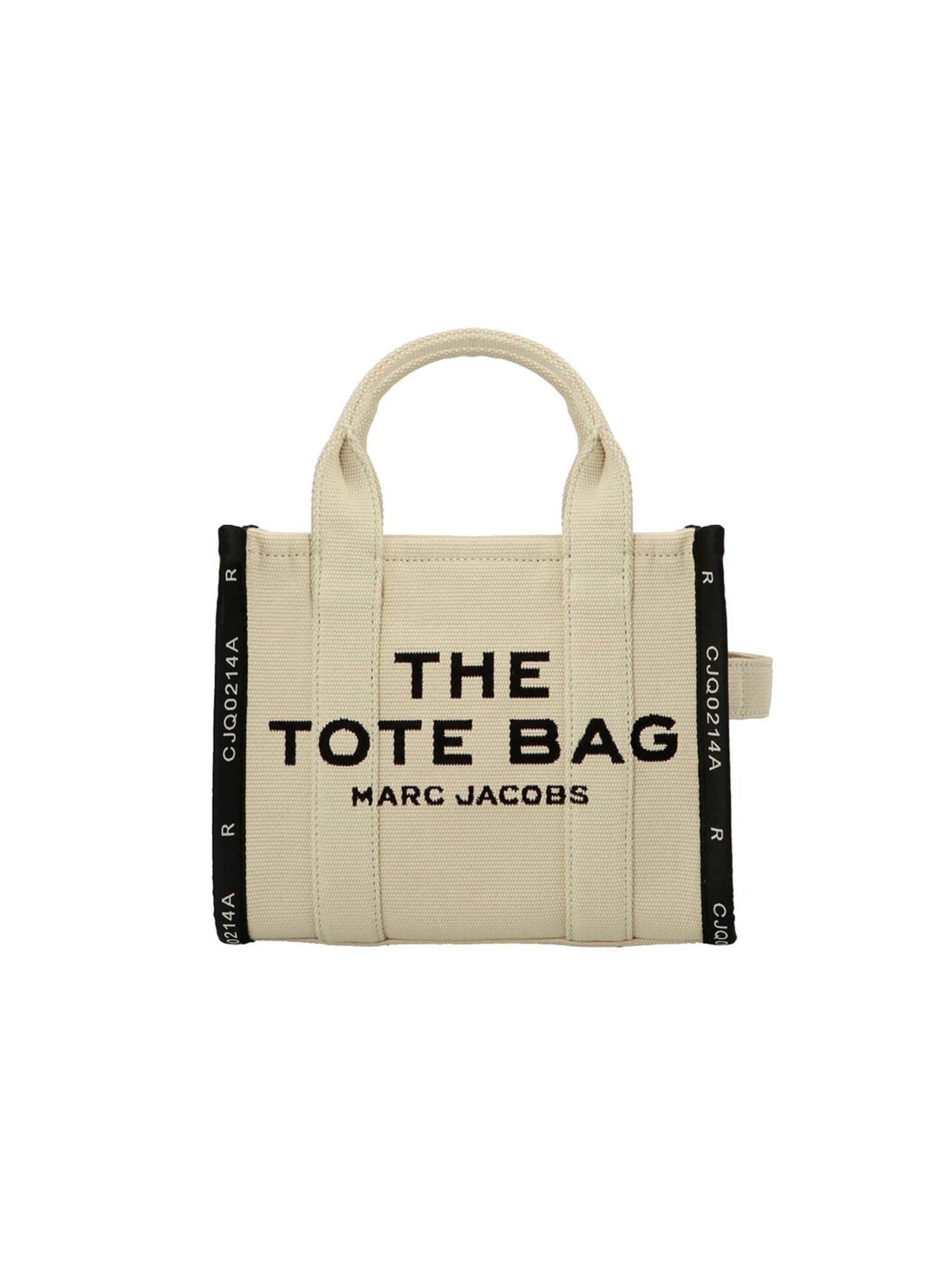 Marc Jacobs Handbag 'The Jacquard Small Tote Hand Bag' in Beige: front