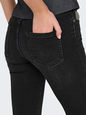 ONLY Flared Jeans 'ONLBLUSH RHINESTONE' in Schwarz